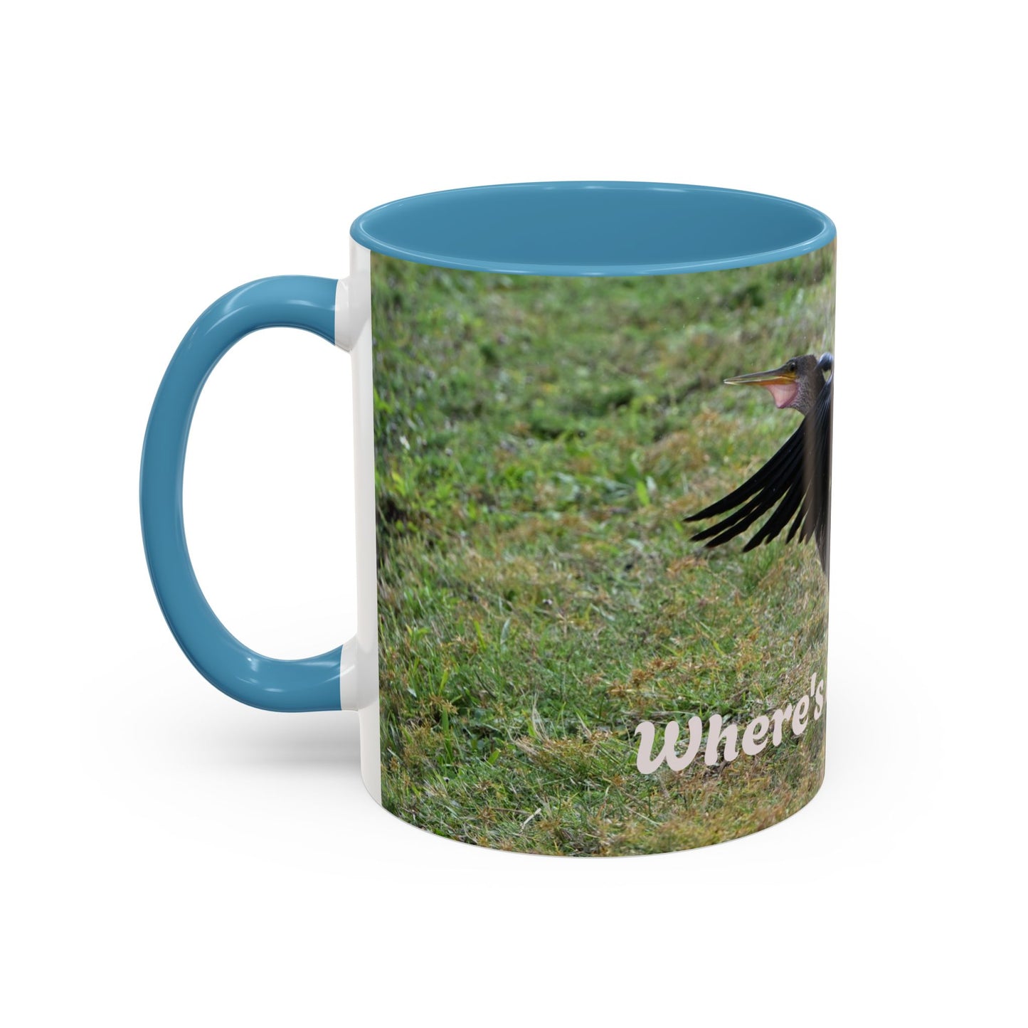 Where's My Coffee? Accent Coffee Mug – Funny Crow Bird Coffee Cup (11/15oz)
