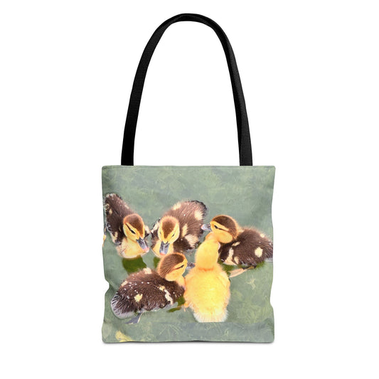 Charming Duckling Tote Bag | Cute Bag for Animal Lovers, Spring Gift, Shopping Bag, Eco-Friendly, Perfect for Mother's Day