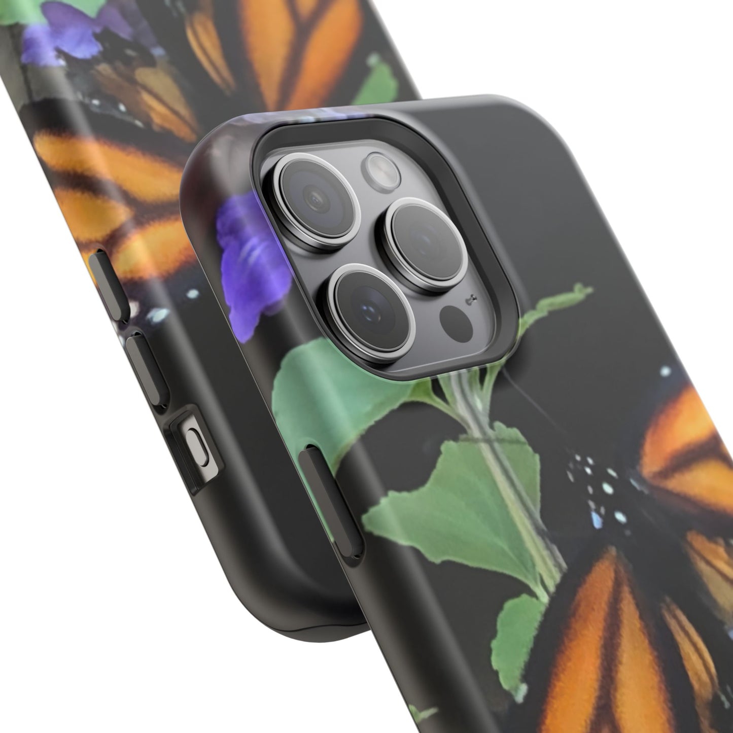 Butterfly Floral Magnetic Tough Cases, Nature Phone Cases, Gift for Nature Lovers, Eco-Friendly Cell Phone Case, Unique Smartphone Accessory