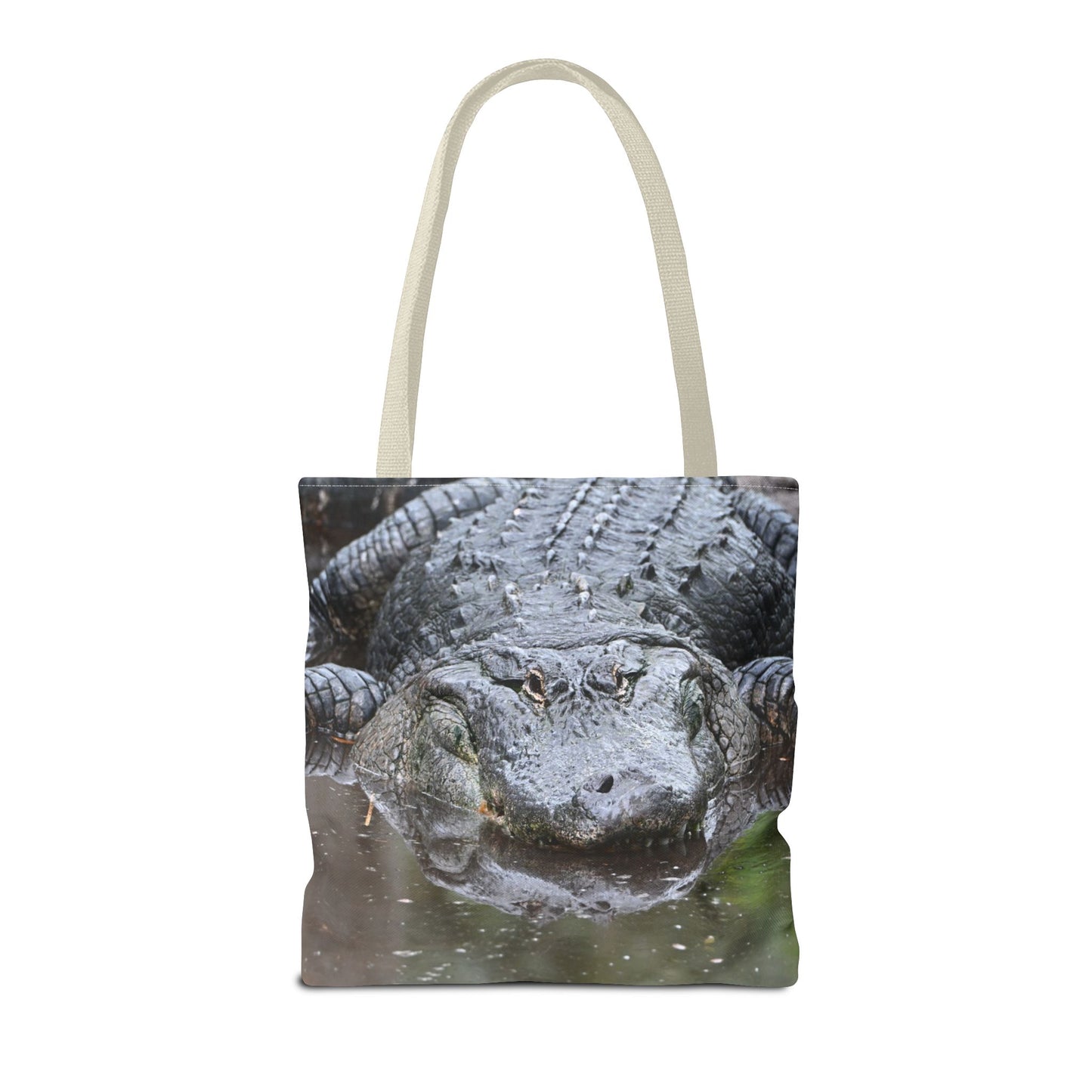 Alligator Print Tote Bag, Wildlife Lover Gift, Eco-Friendly Bag, Beach Tote, Animal Lovers' Accessory, Unique Alligator Purse