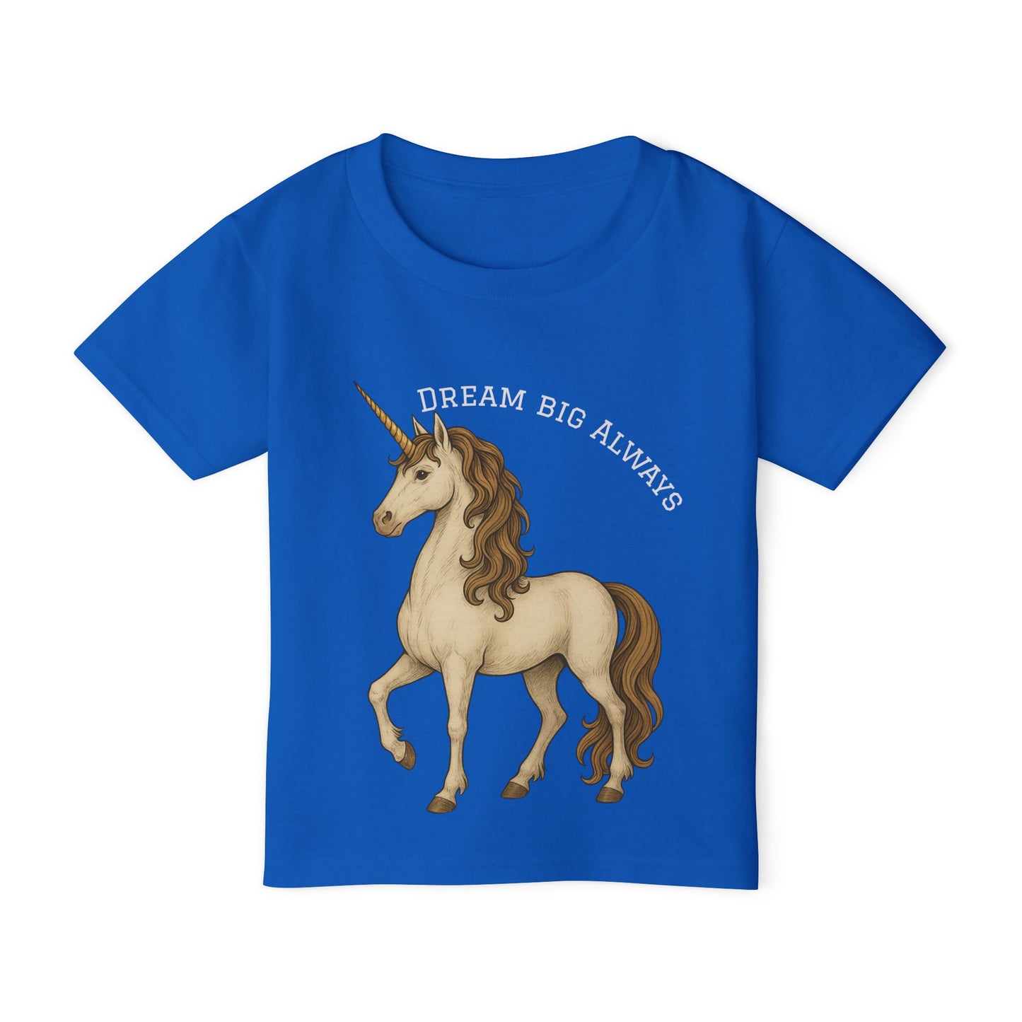 Toddler T‑Shirt — "Dream Big Always" Unicorn Graphic