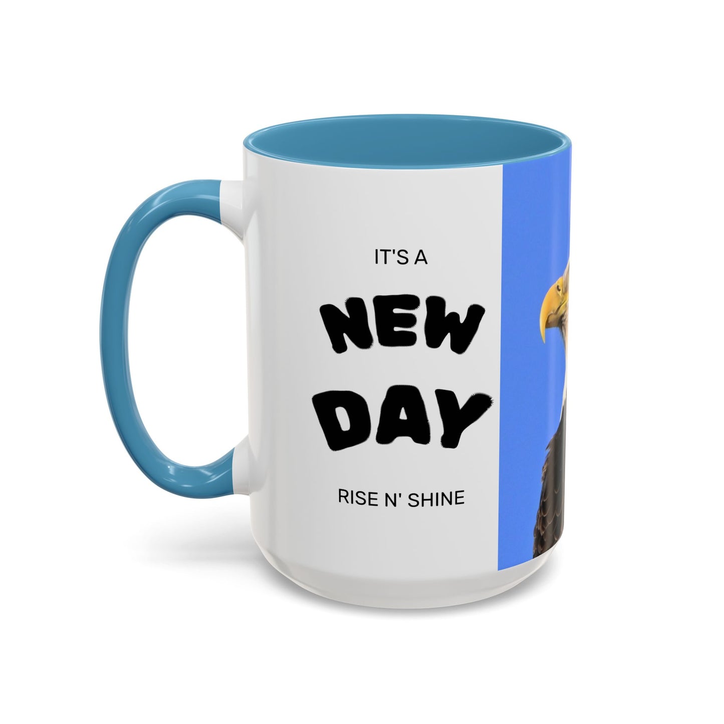 Bald Eagle Accent Coffee Mug – Patriotic Wildlife Ceramic 11/15oz