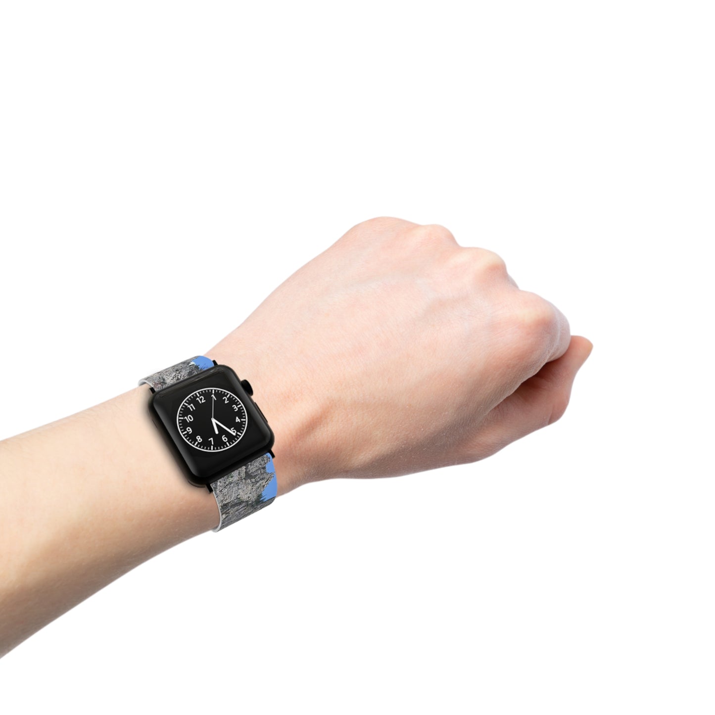 Mountain Sky Apple Watch Band, Nature Inspired Watch Strap, Gift for Adventurers, Casual Wear, Unique Watch Accessory