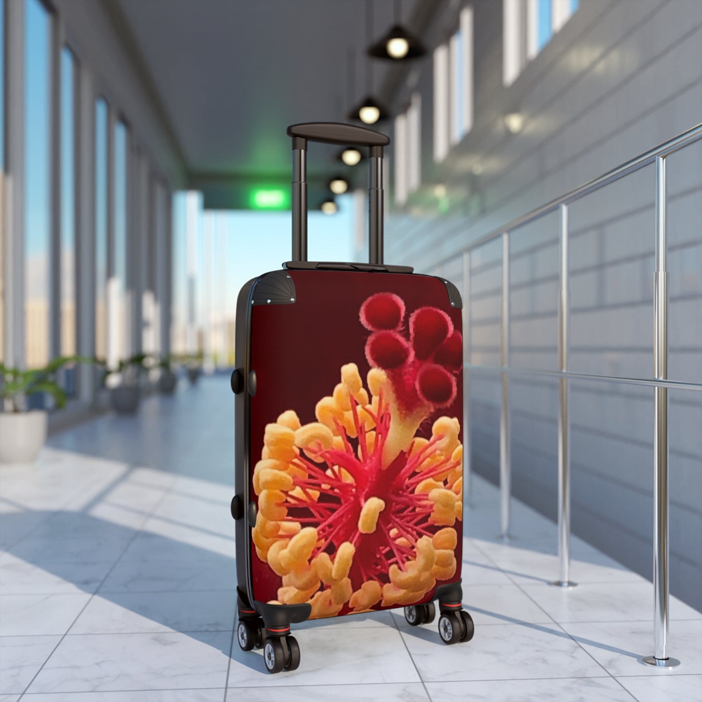 Flower Blossom Suitcase, Luggage with Floral Design, Travel Gear, Stylish Travel Accessory, Unique Gifts for Travelers, Vacation Essentials