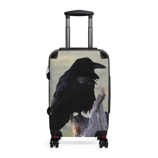 Stylish Raven Suitcase - Travel Gear, Luggage, Gothic Aesthetic, Crow Lover Gift, Adventure Essentials