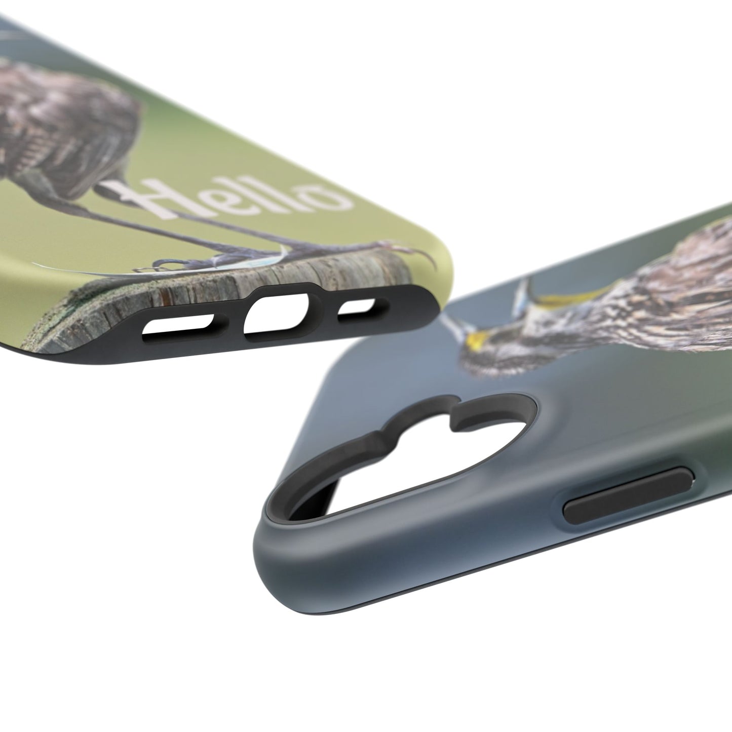Bird-Themed Magnetic Tough Cases with 'Hello', Stylish Phone Protectors, Gifts for Nature Lovers, Birdwatching Accessories, Wildlife [...]