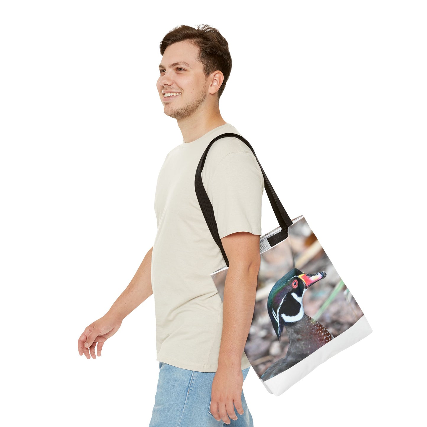 Wood Duck Tote Bag, Nature Lover Eco-Friendly Tote, Gift for Bird Enthusiasts, Stylish Reusable Shopping Bag, Photography Art Bag