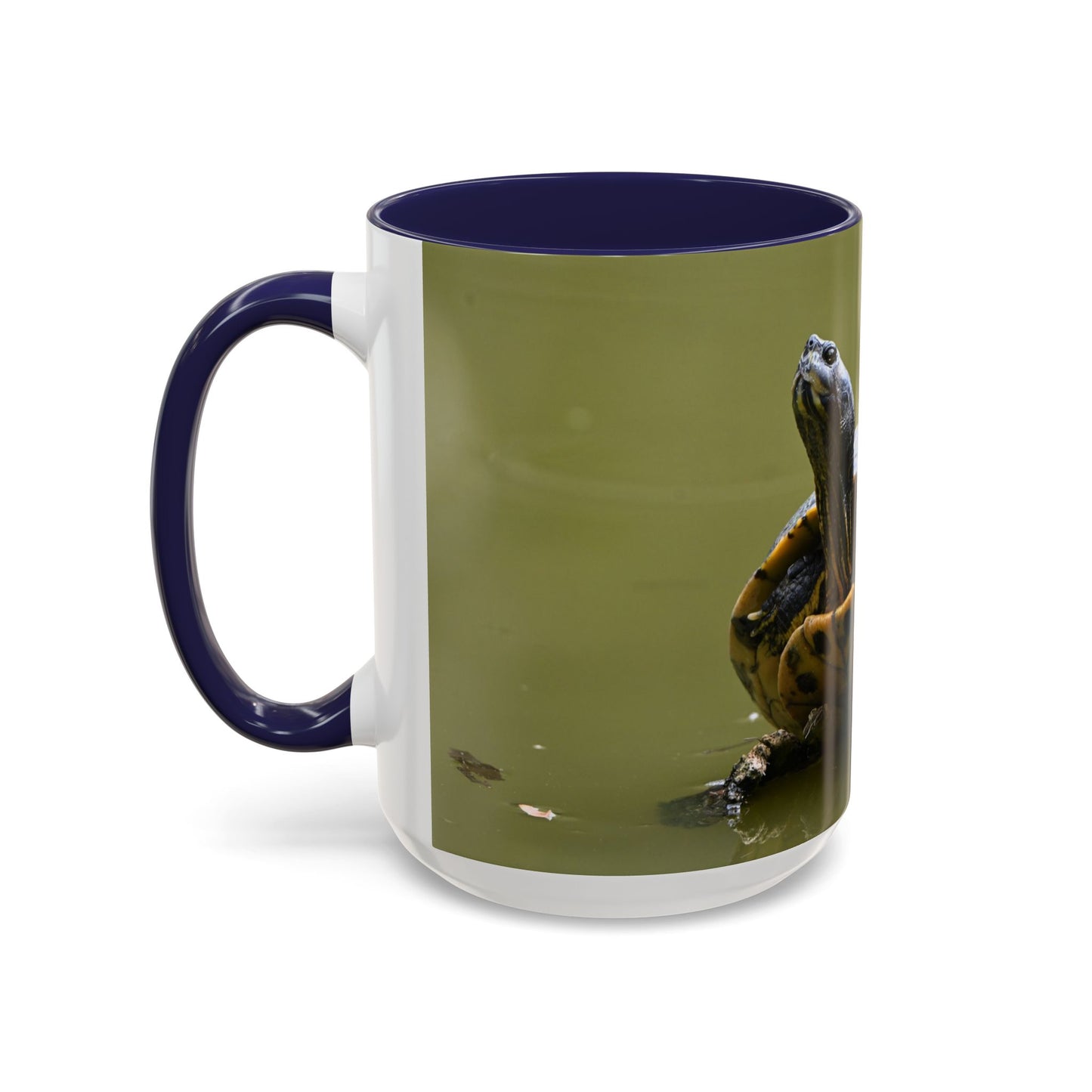 Turtle Coffee Mug — "Always Keep Your Head Up" Inspirational Accent Mug (11/15 oz)