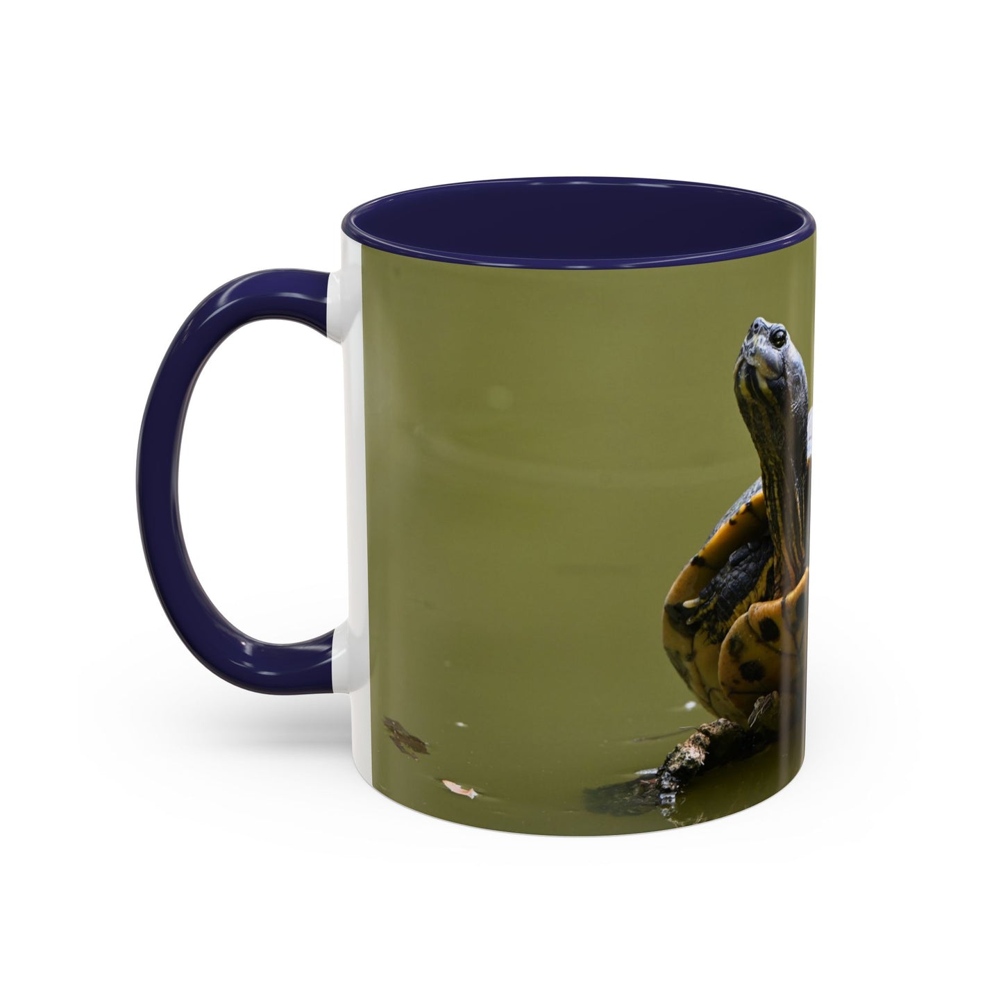Turtle Coffee Mug — "Always Keep Your Head Up" Inspirational Accent Mug (11/15 oz)