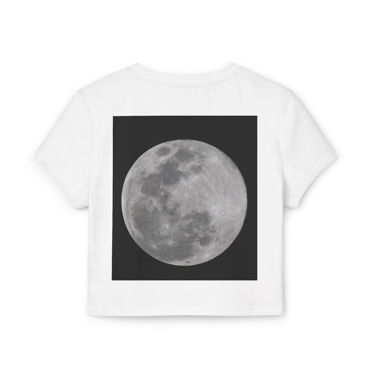 Moon Phase Women's Baby Tee, Cute Astronomy Shirt, Casual Summer Top, Gift for Nature Lovers, Lunar Design Tee