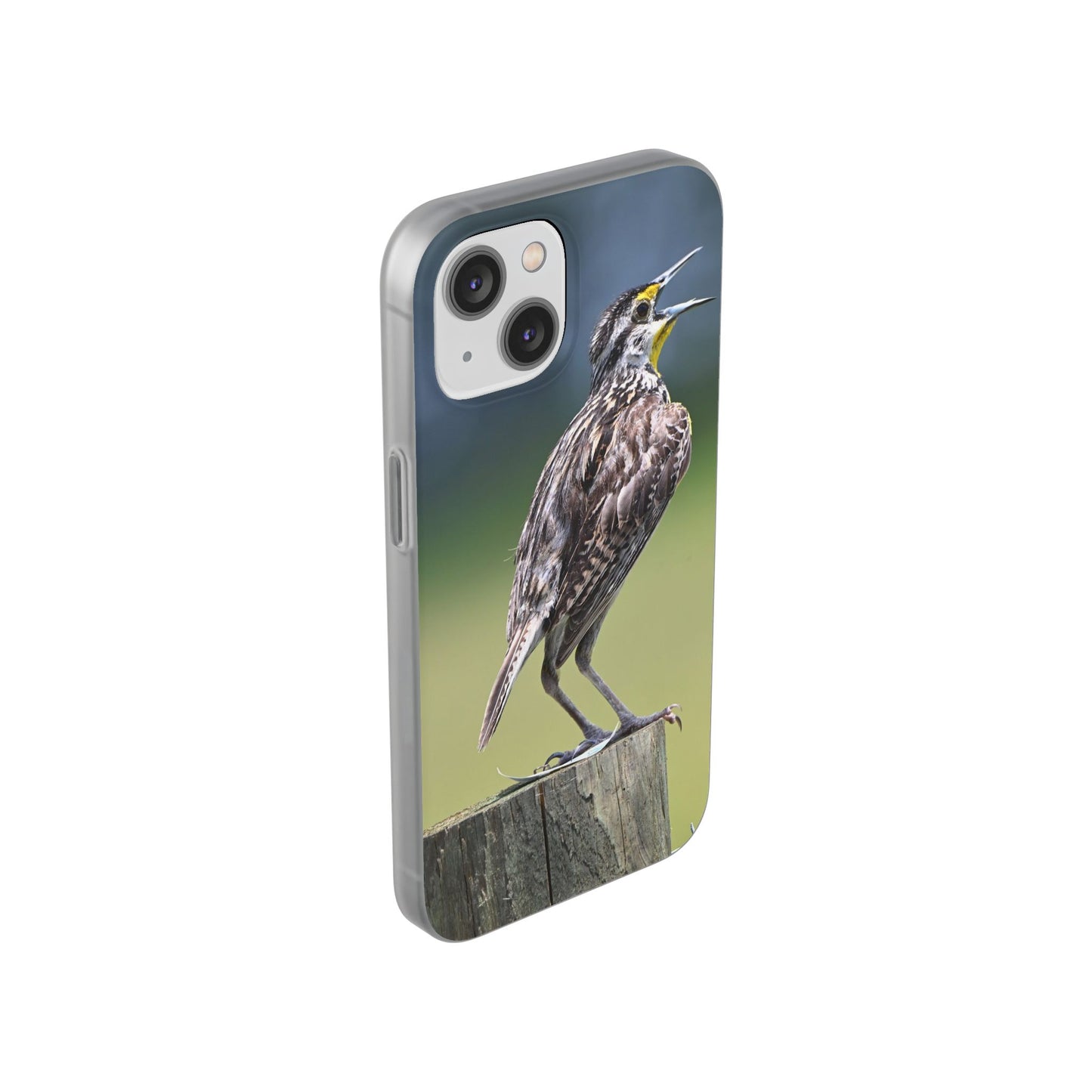 Singing Meadowlark Phone Case – Nature Bird Photo Flexi Case