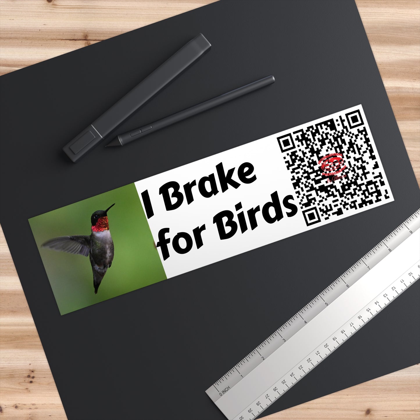 Bird Lover's Bumper Stickers | I Brake for Birds | Car Decor, Wildlife Appreciation, Gift for Nature Enthusiasts, Eco-Friendly