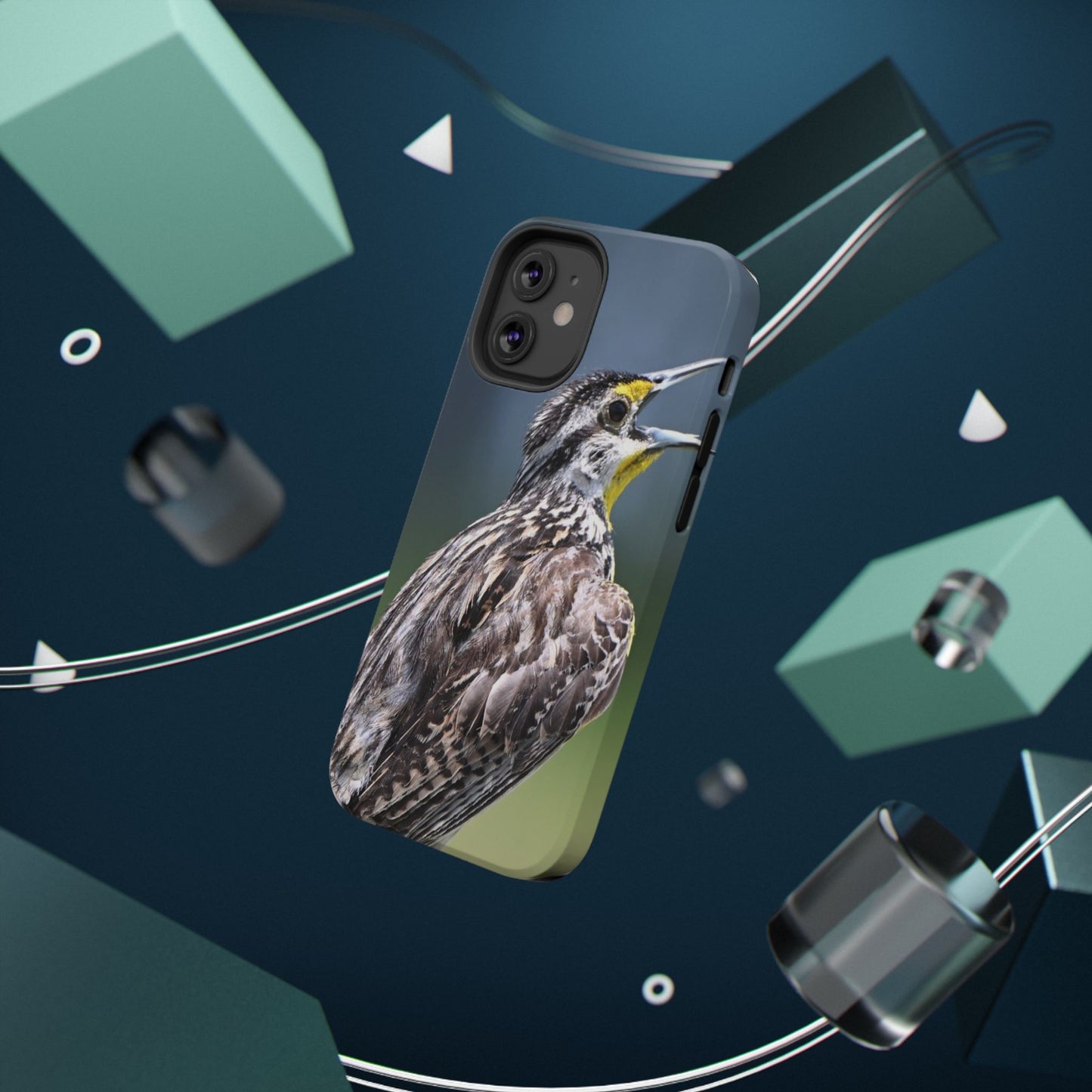 Western Meadowlark Photo Phone Case — Impact-Resistant Protective Cover