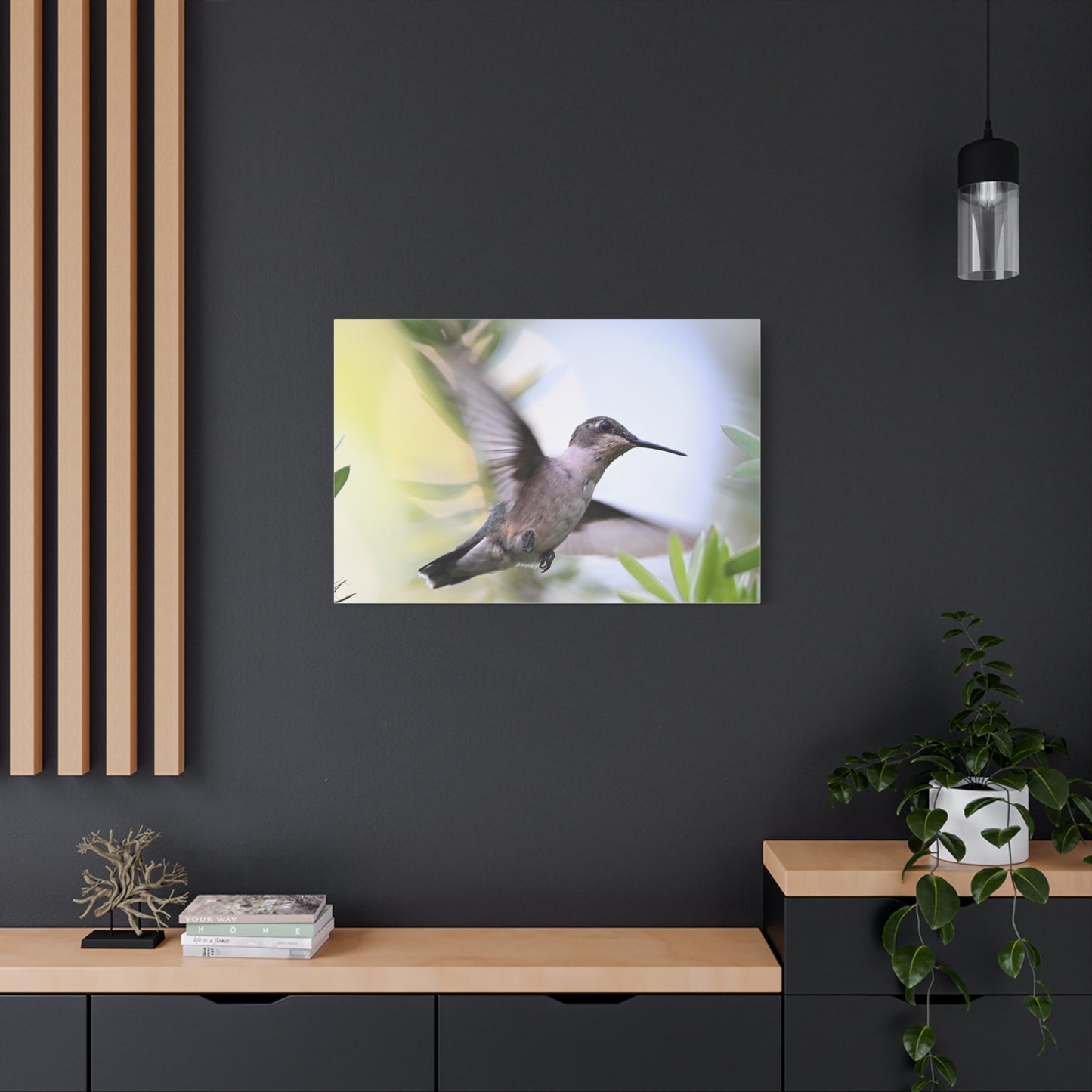 Hummingbird Canvas Wall Art — Matte Stretched 1.25"
