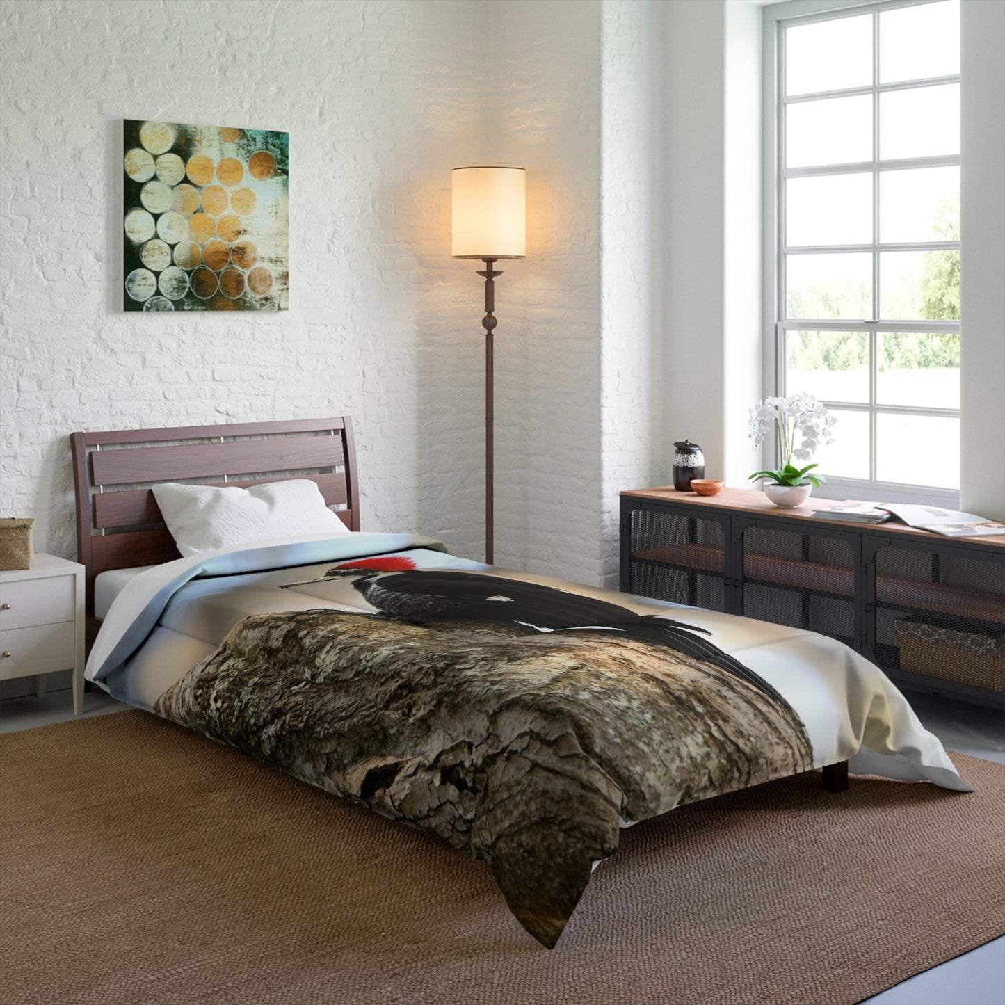 Pileated Woodpecker Comforter – Nature Photography Bedding