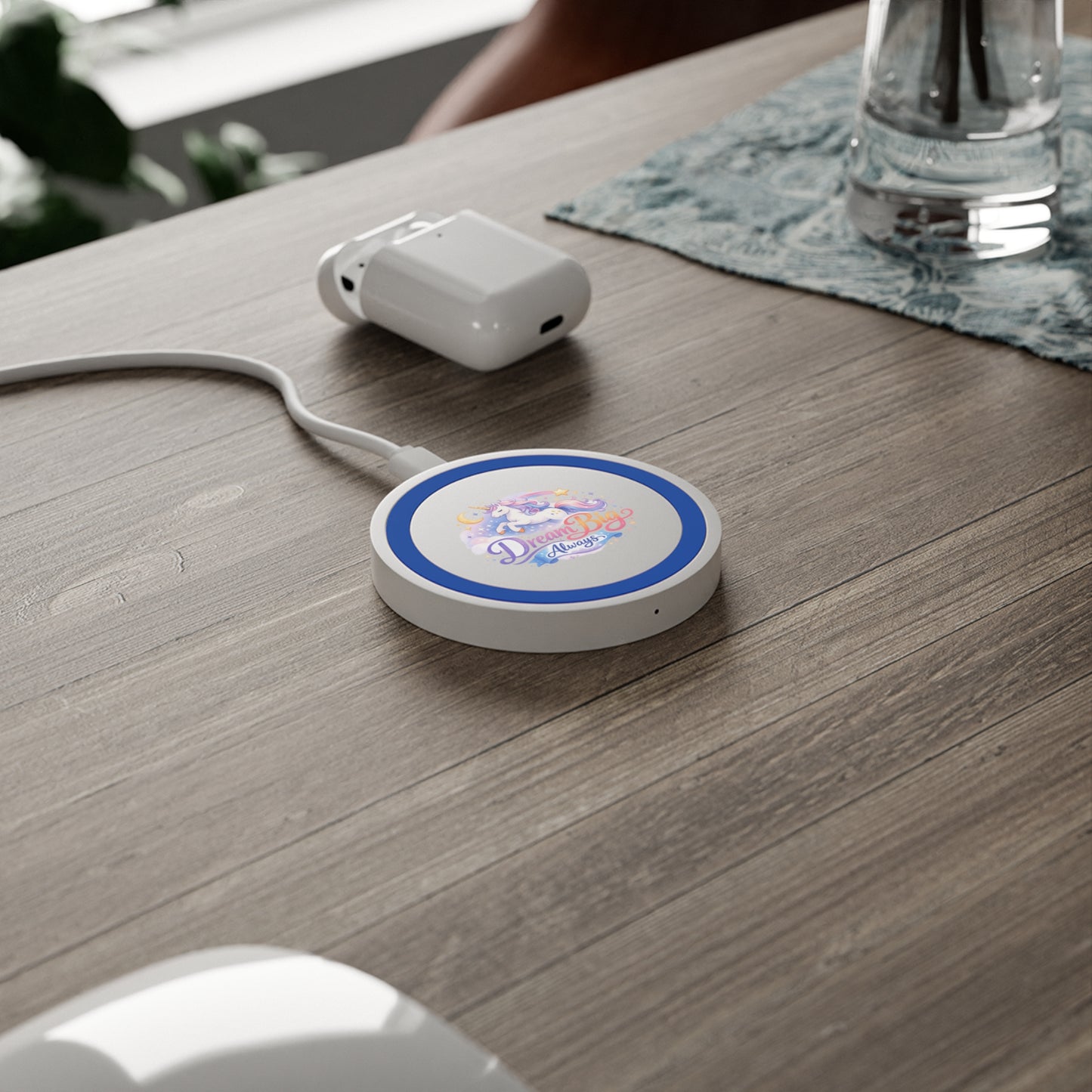 Wireless Charging Pad — 'Dream Big Always' Unicorn Wireless Charger