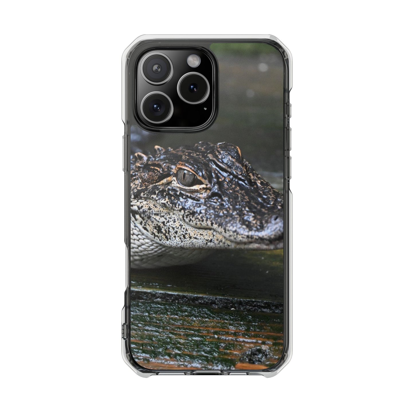 Clear Impact Phone Cases featuring Unique Wildlife Design, Alligator Art, Eco-Friendly Protection, Perfect Gift for Nature Lovers, [...]