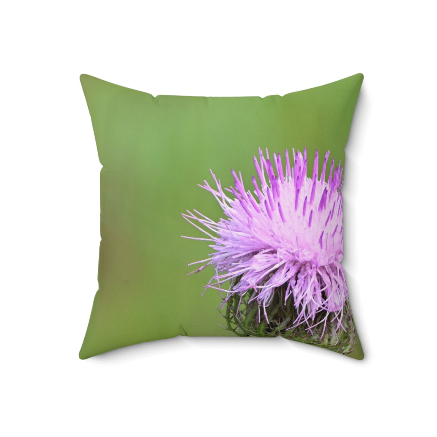 Nature-Inspired Square Pillow, Floral Decor, Butterfly Decorative Cushion, Garden-Themed Home Accent, Eco-Friendly Throw Pillow