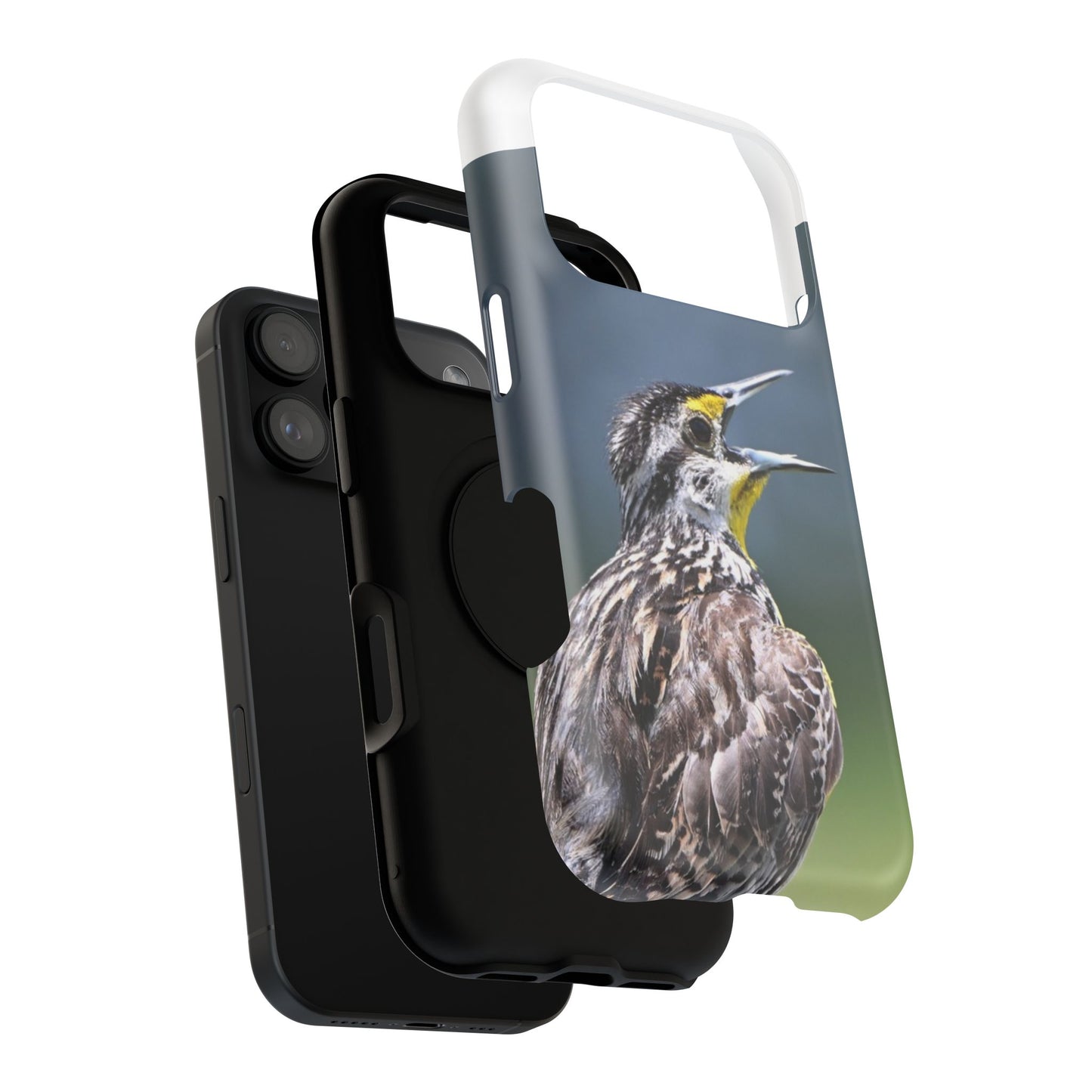 Western Meadowlark Photo Phone Case — Impact-Resistant Protective Cover