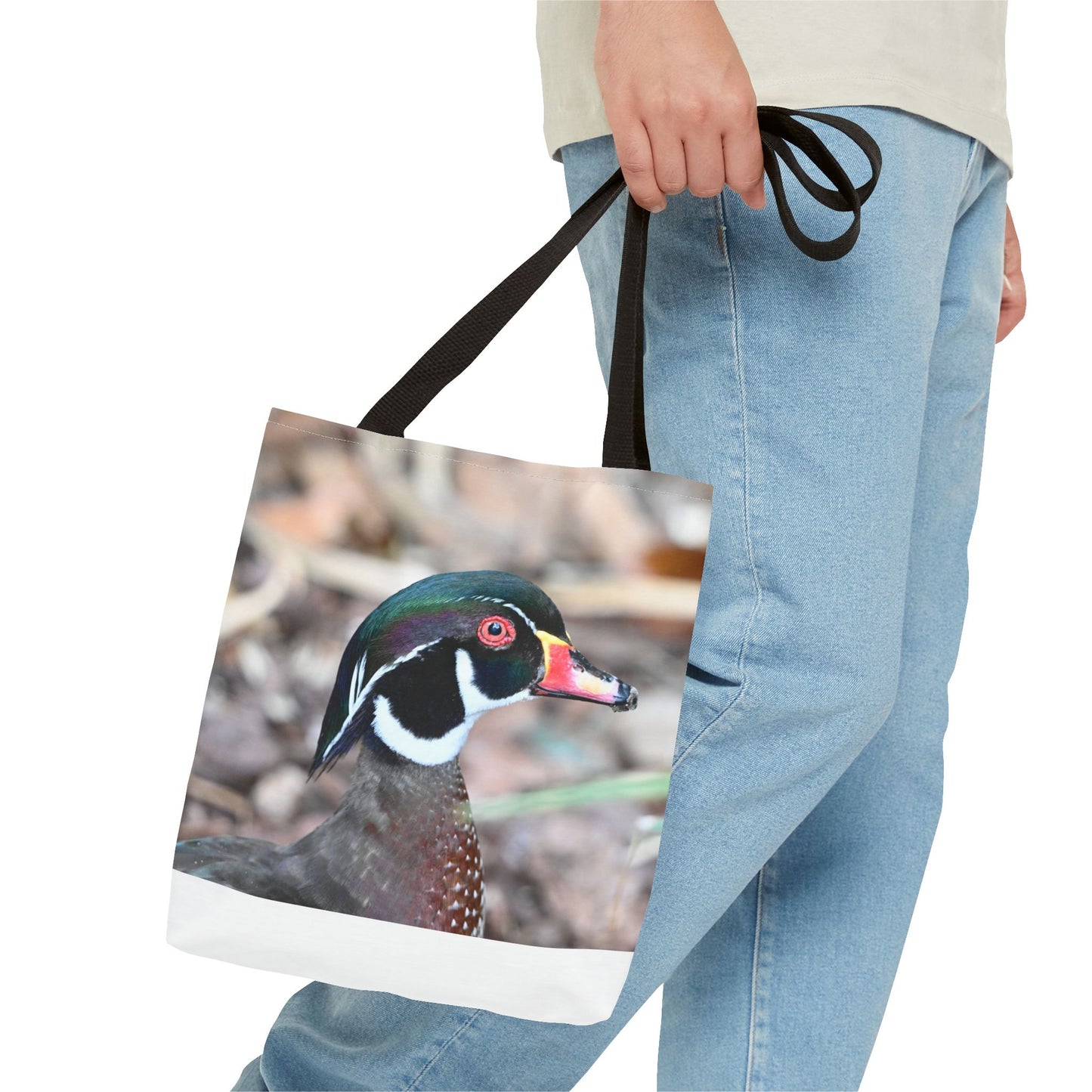 Wood Duck Tote Bag, Nature Lover Eco-Friendly Tote, Gift for Bird Enthusiasts, Stylish Reusable Shopping Bag, Photography Art Bag