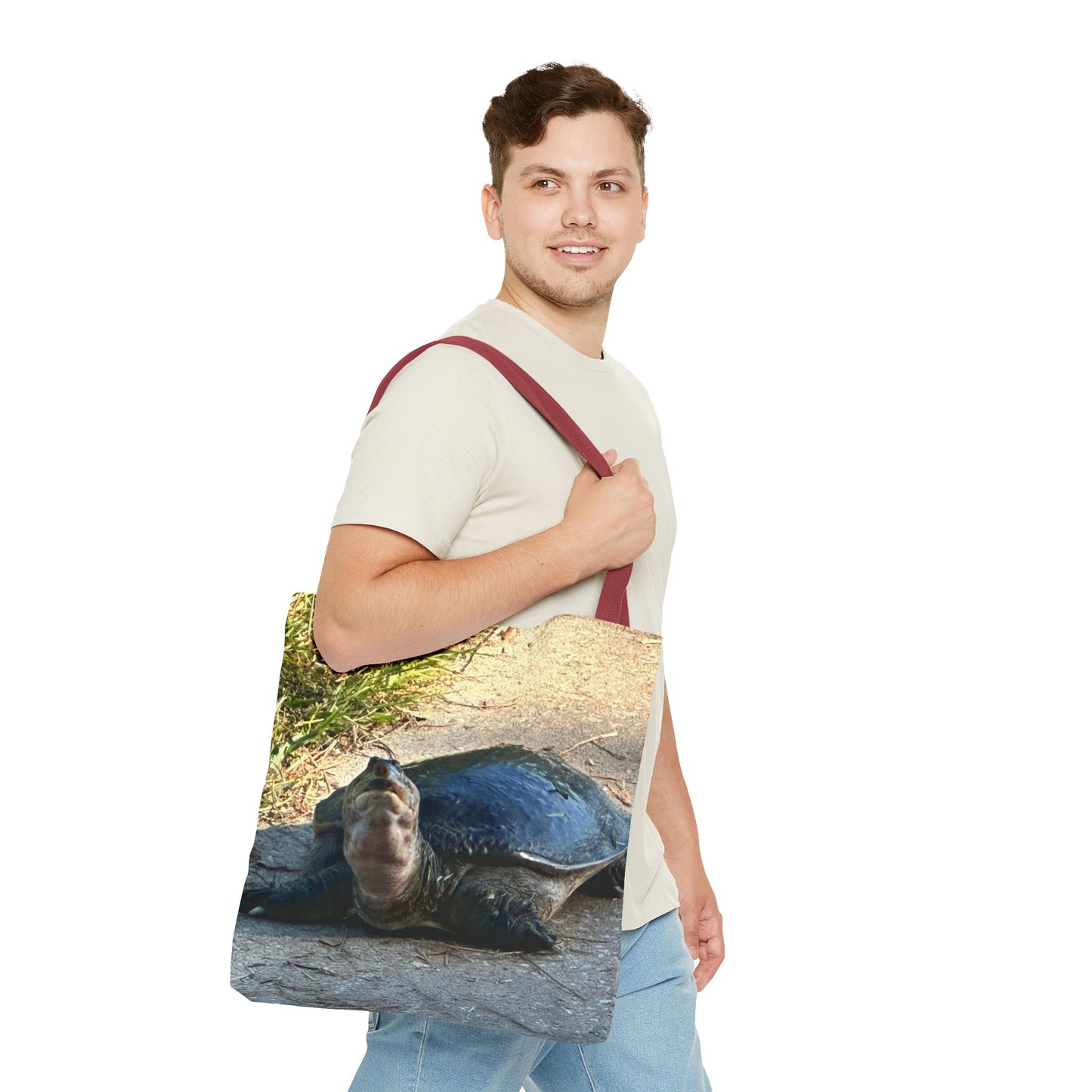 Cute Turtle Tote Bag - Eco-Friendly Beach Bag, Reusable Grocery Tote, Animal Lover Gift, Nature-Inspired Accessory, Perfect for Summer