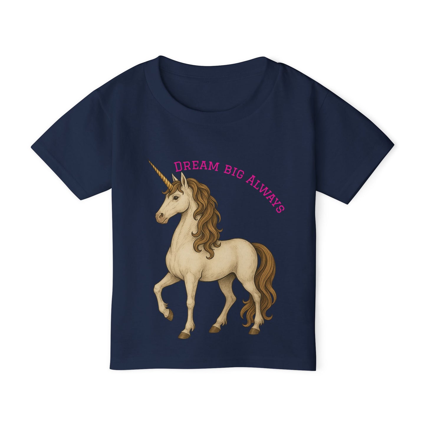 Toddler T‑Shirt — "Dream Big Always" Unicorn Graphic