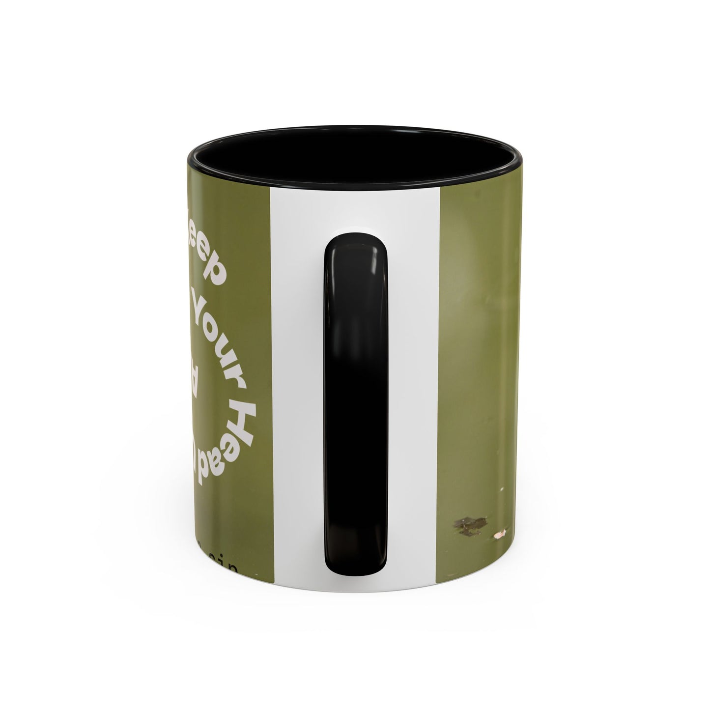 Turtle Coffee Mug — "Always Keep Your Head Up" Inspirational Accent Mug (11/15 oz)