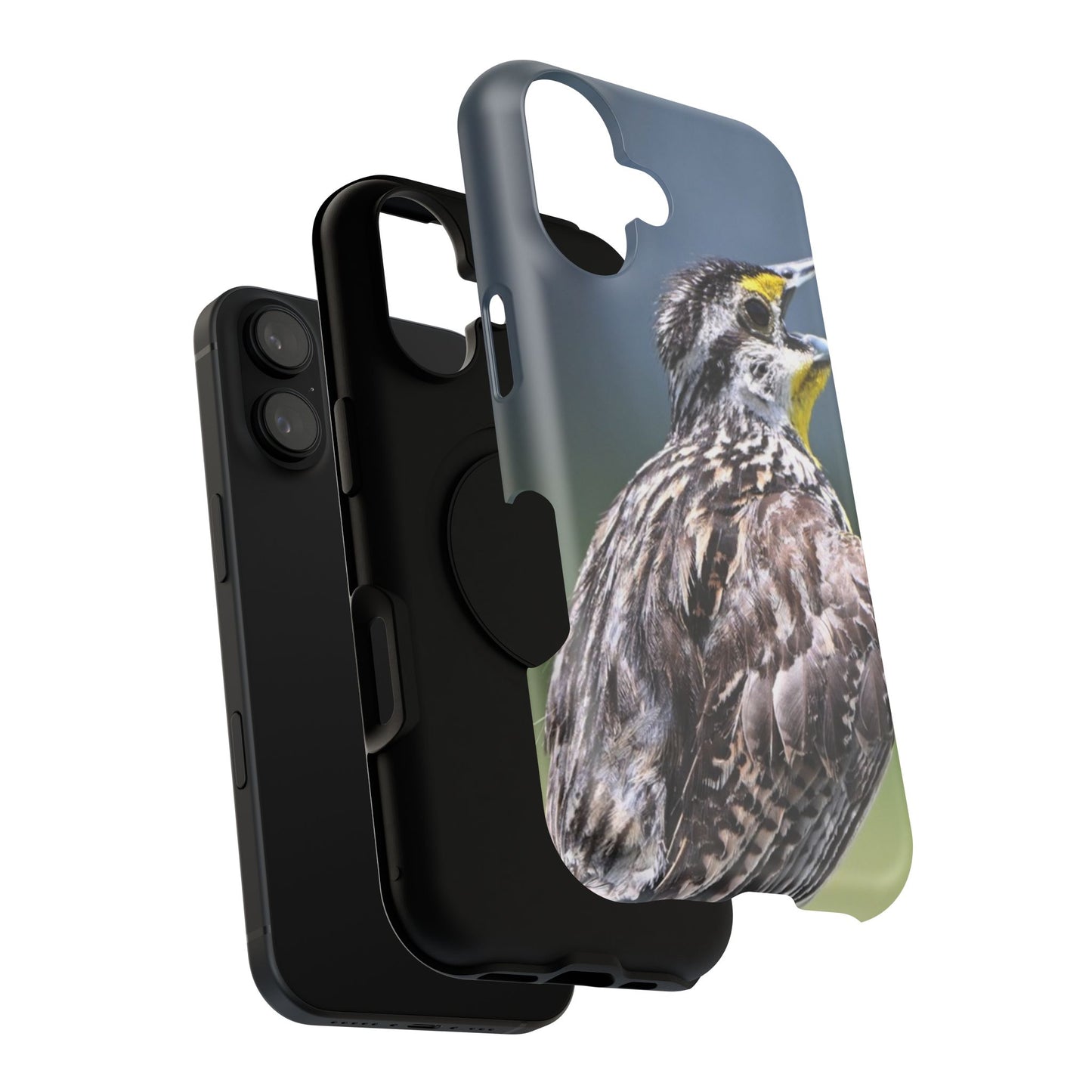 Western Meadowlark Photo Phone Case — Impact-Resistant Protective Cover