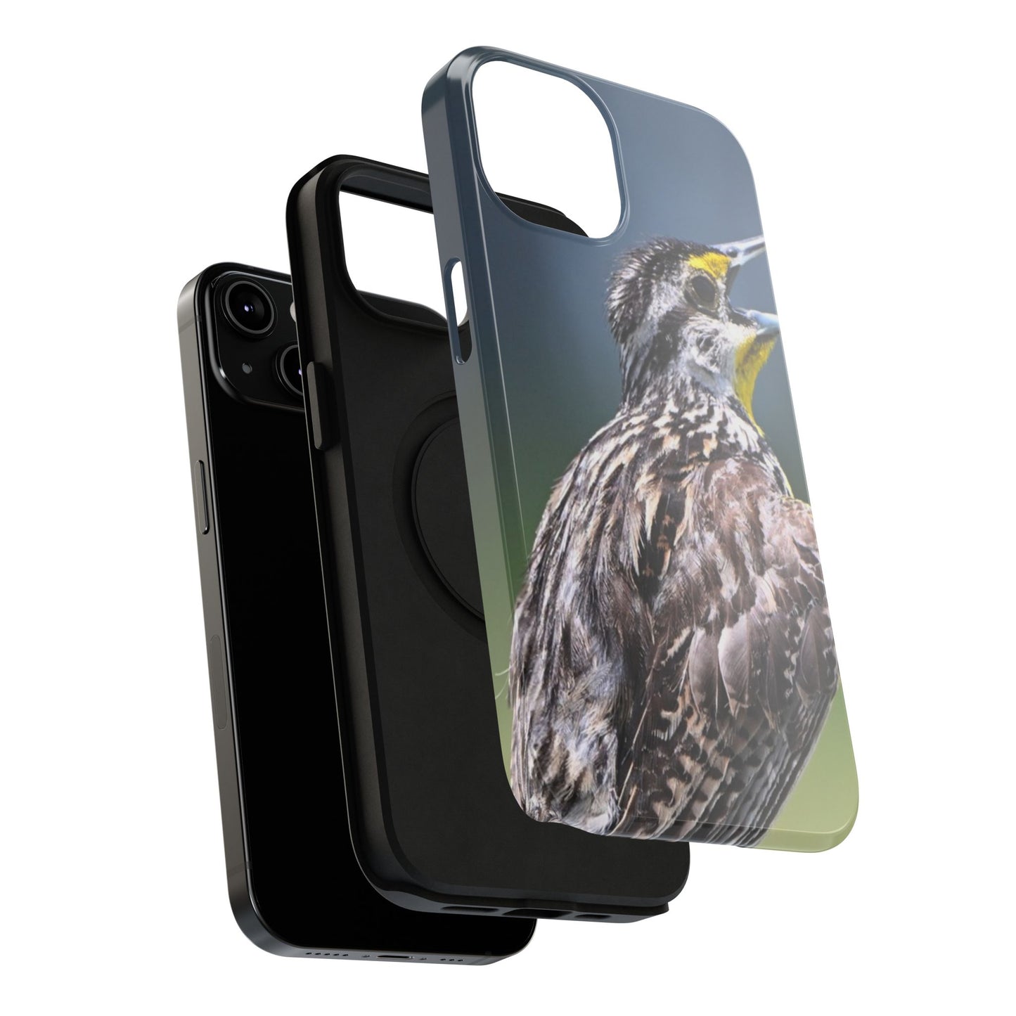 Western Meadowlark Photo Phone Case — Impact-Resistant Protective Cover