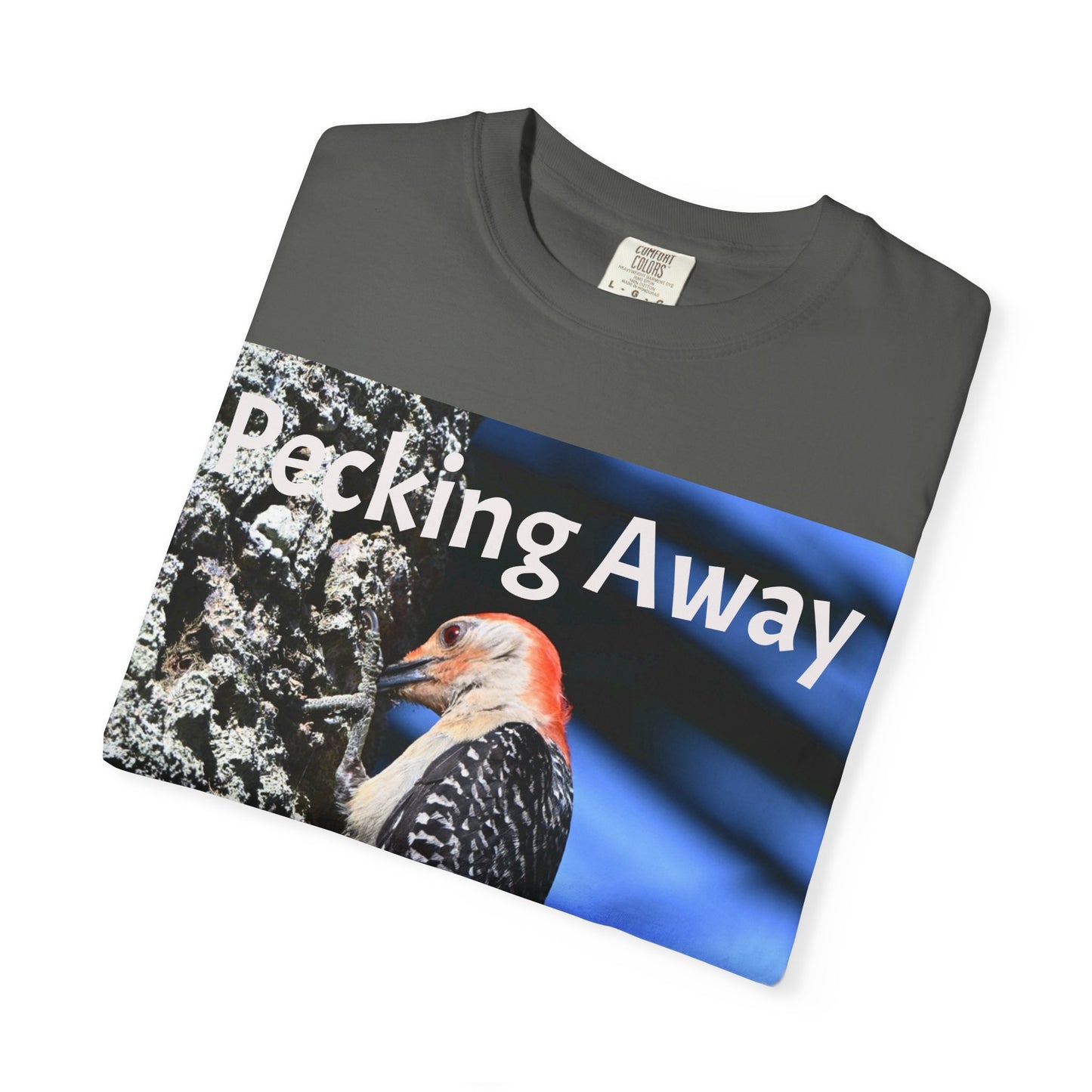 Nature Lover's Unisex T-Shirt - Eco-Friendly Tee with 'Pecking Away' Design, Gift for Birdwatchers, Nature Gifts, Casual Wear, [...]