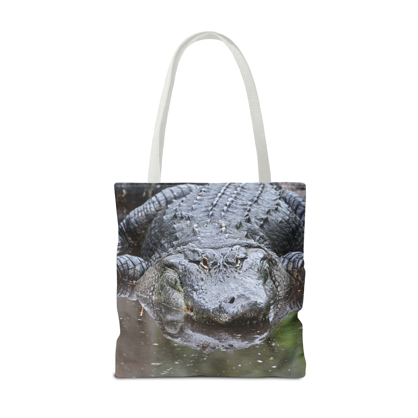 Alligator Print Tote Bag, Wildlife Lover Gift, Eco-Friendly Bag, Beach Tote, Animal Lovers' Accessory, Unique Alligator Purse
