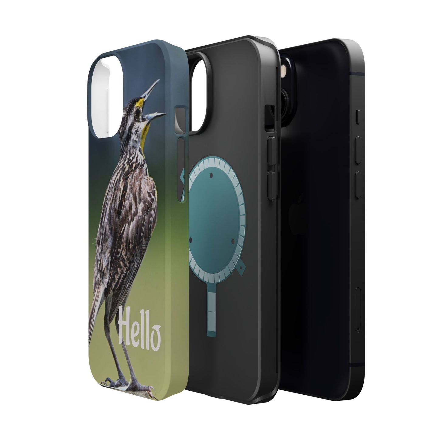 Bird-Themed Magnetic Tough Cases with 'Hello', Stylish Phone Protectors, Gifts for Nature Lovers, Birdwatching Accessories, Wildlife [...]