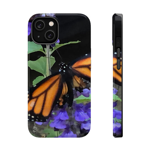 Butterfly Floral Magnetic Tough Cases, Nature Phone Cases, Gift for Nature Lovers, Eco-Friendly Cell Phone Case, Unique Smartphone Accessory