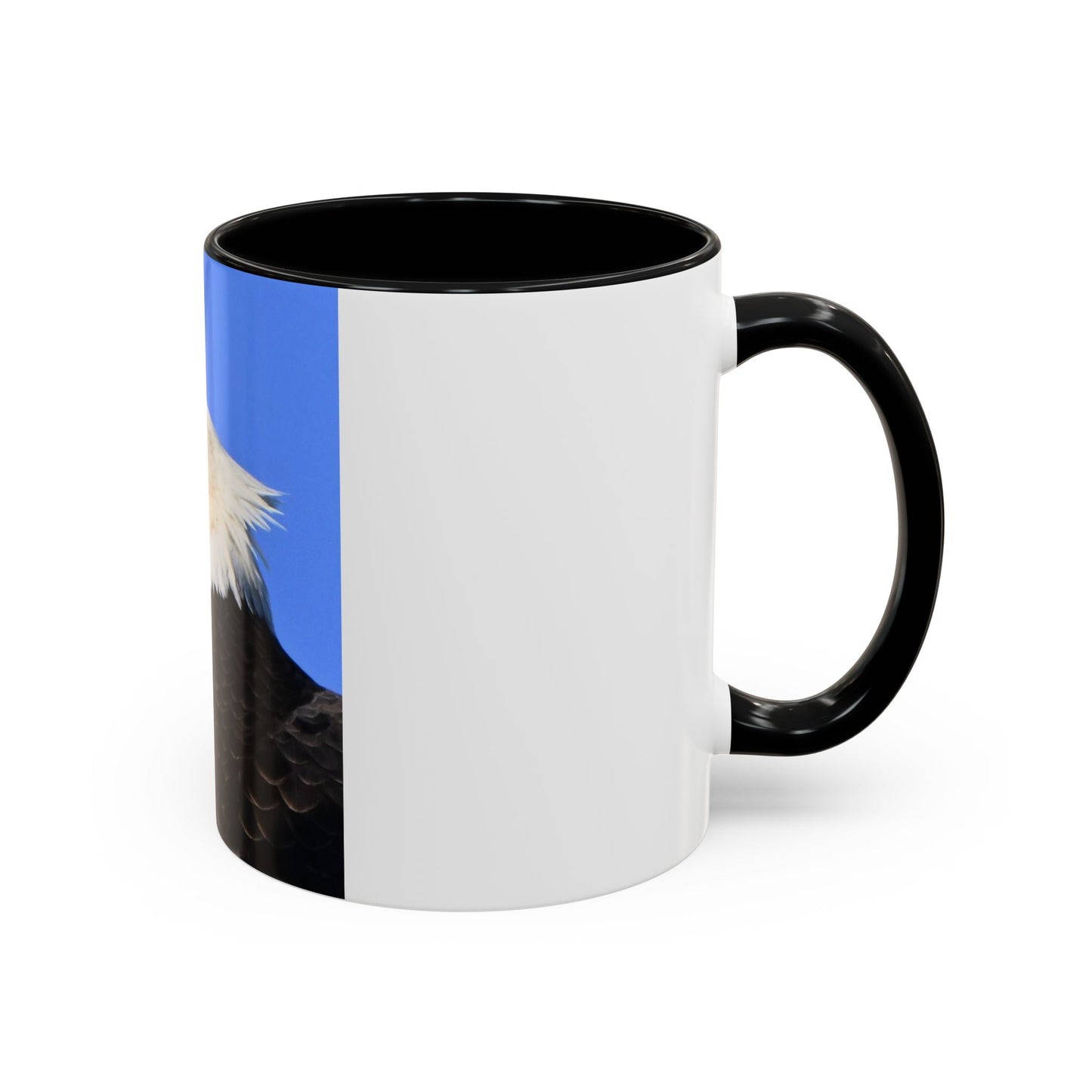 Bald Eagle Accent Coffee Mug – Patriotic Wildlife Ceramic 11/15oz