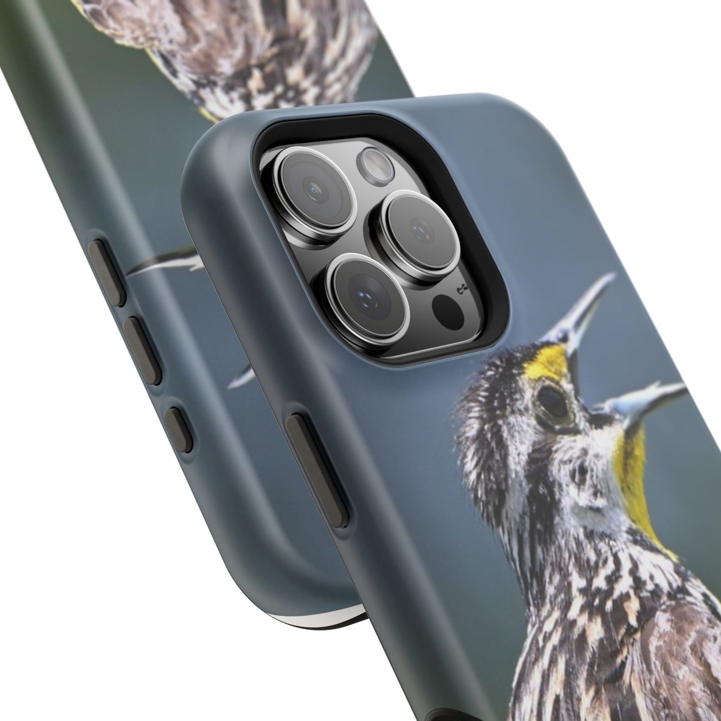 Western Meadowlark Photo Phone Case — Impact-Resistant Protective Cover
