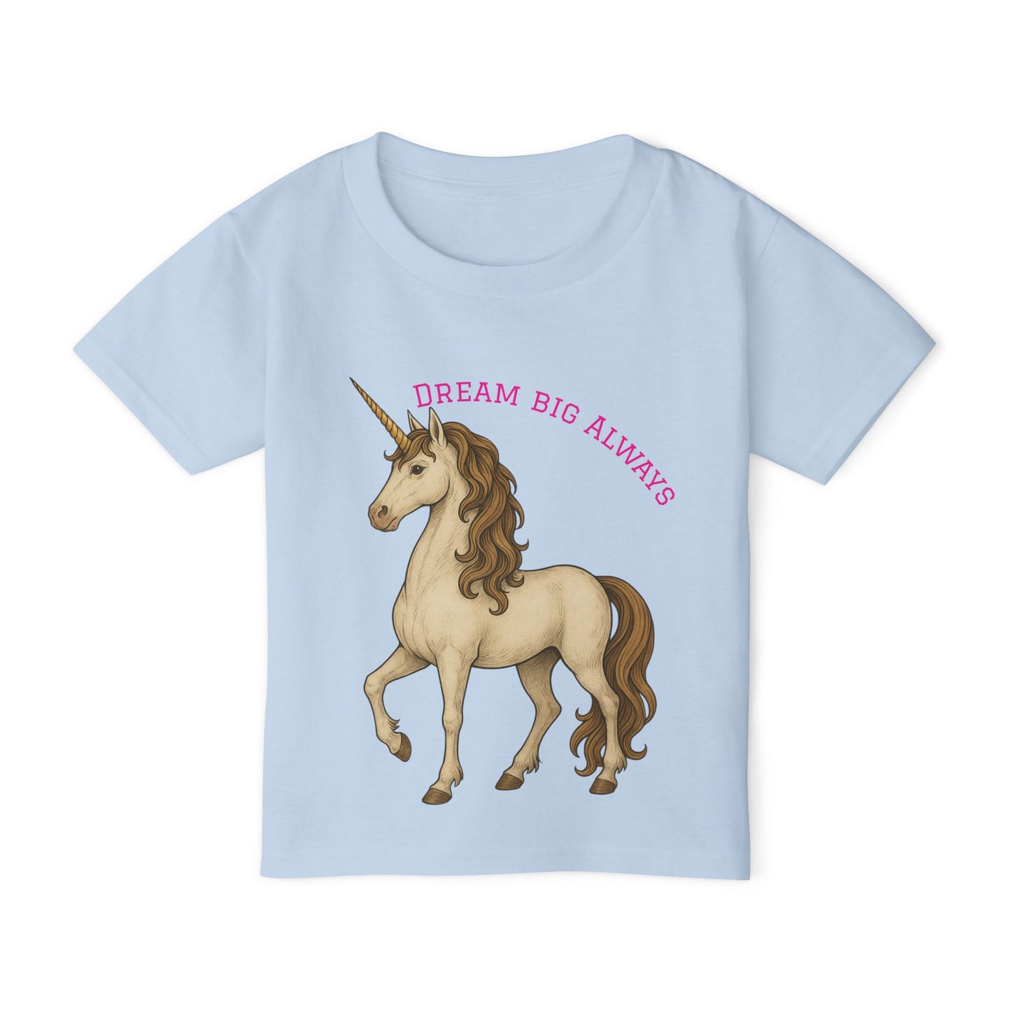 Toddler T‑Shirt — "Dream Big Always" Unicorn Graphic