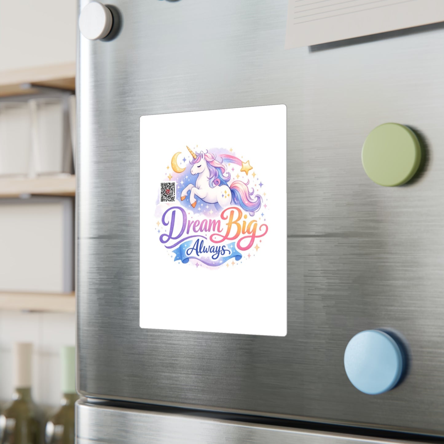 Dream Big Always Unicorn Sticker — Kiss-Cut Vinyl Decal