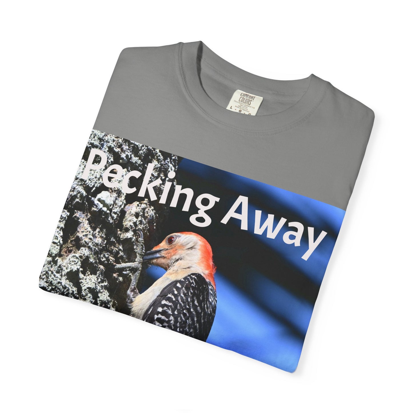 Nature Lover's Unisex T-Shirt - Eco-Friendly Tee with 'Pecking Away' Design, Gift for Birdwatchers, Nature Gifts, Casual Wear, [...]