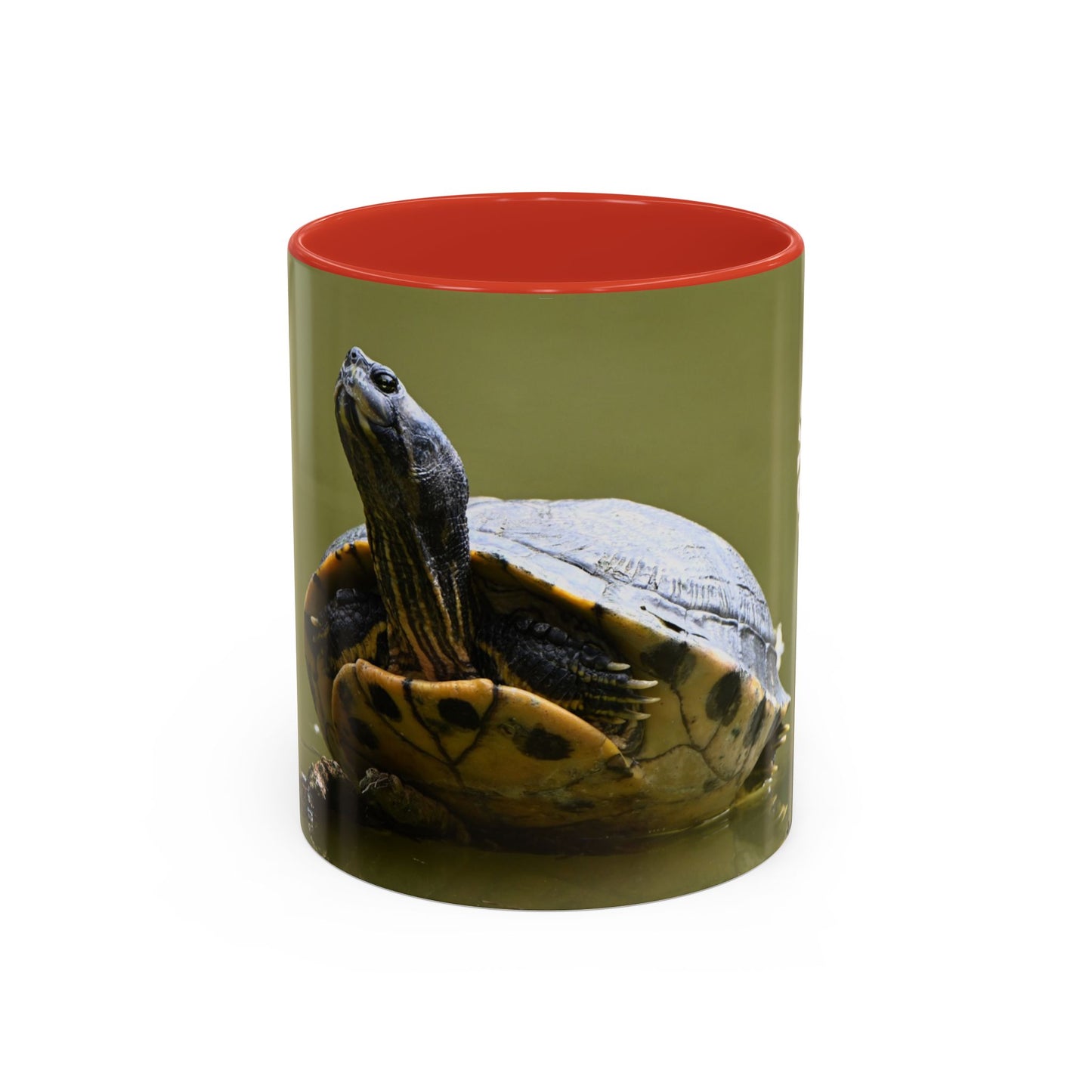 Turtle Coffee Mug — "Always Keep Your Head Up" Inspirational Accent Mug (11/15 oz)