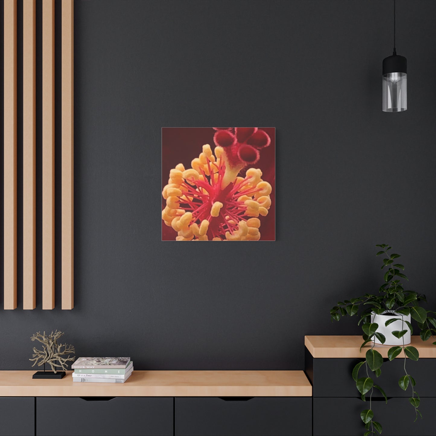 Floral Canvas Art Print, Stretched Wall Decor, Home Decor, Botanical Artwork, Modern Wall Art, Gift for Flower Lovers