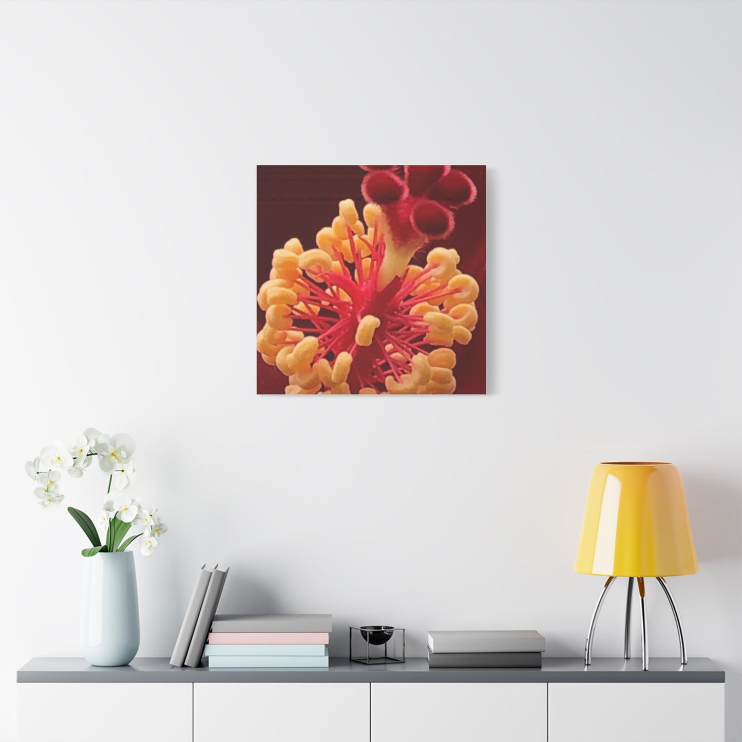 Floral Canvas Art Print, Stretched Wall Decor, Home Decor, Botanical Artwork, Modern Wall Art, Gift for Flower Lovers