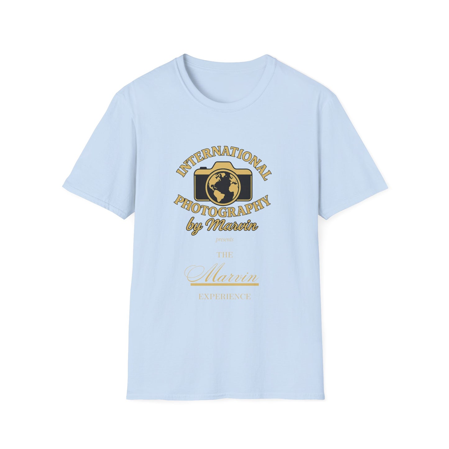 International Photography Graphic T‑Shirt — "International Photography by Marcin" Vintage Logo Tee