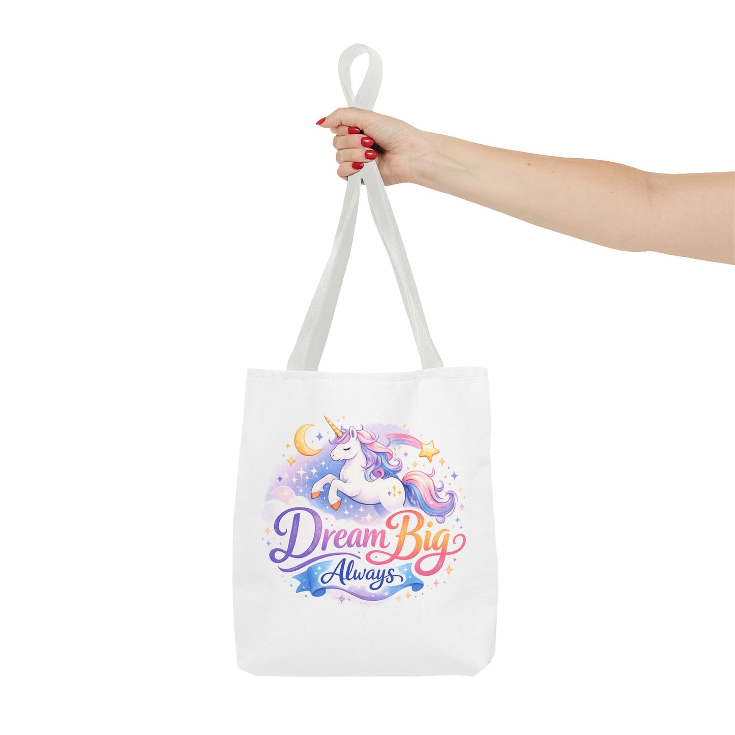 Unicorn 'Dream Big Always' Tote Bag