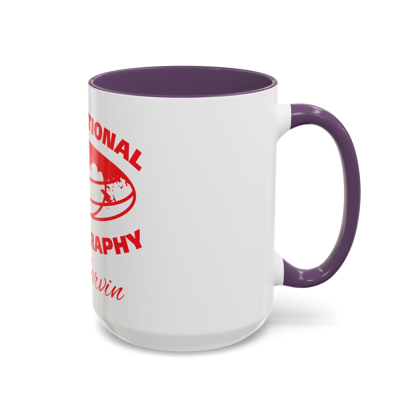 International Photography Accent Mug - Unique Coffee Mug, Gift for Photographers, Travel Mug, Artsy Gifts, Photography Lovers