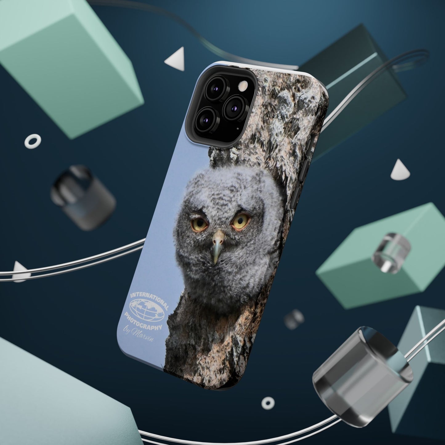 Owl Magnetic Tough Case, Wildlife Phone Case, Nature Lover Gift, Eco-Friendly Phone Cover, Customizable Phone Accessory