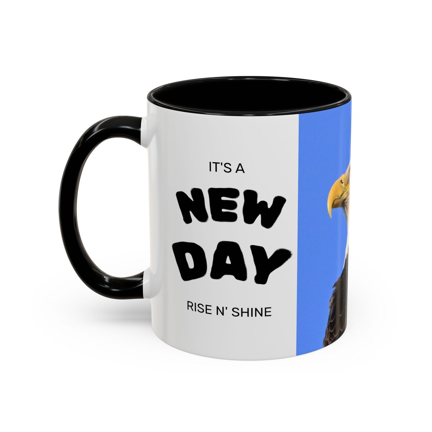 Bald Eagle Accent Coffee Mug – Patriotic Wildlife Ceramic 11/15oz