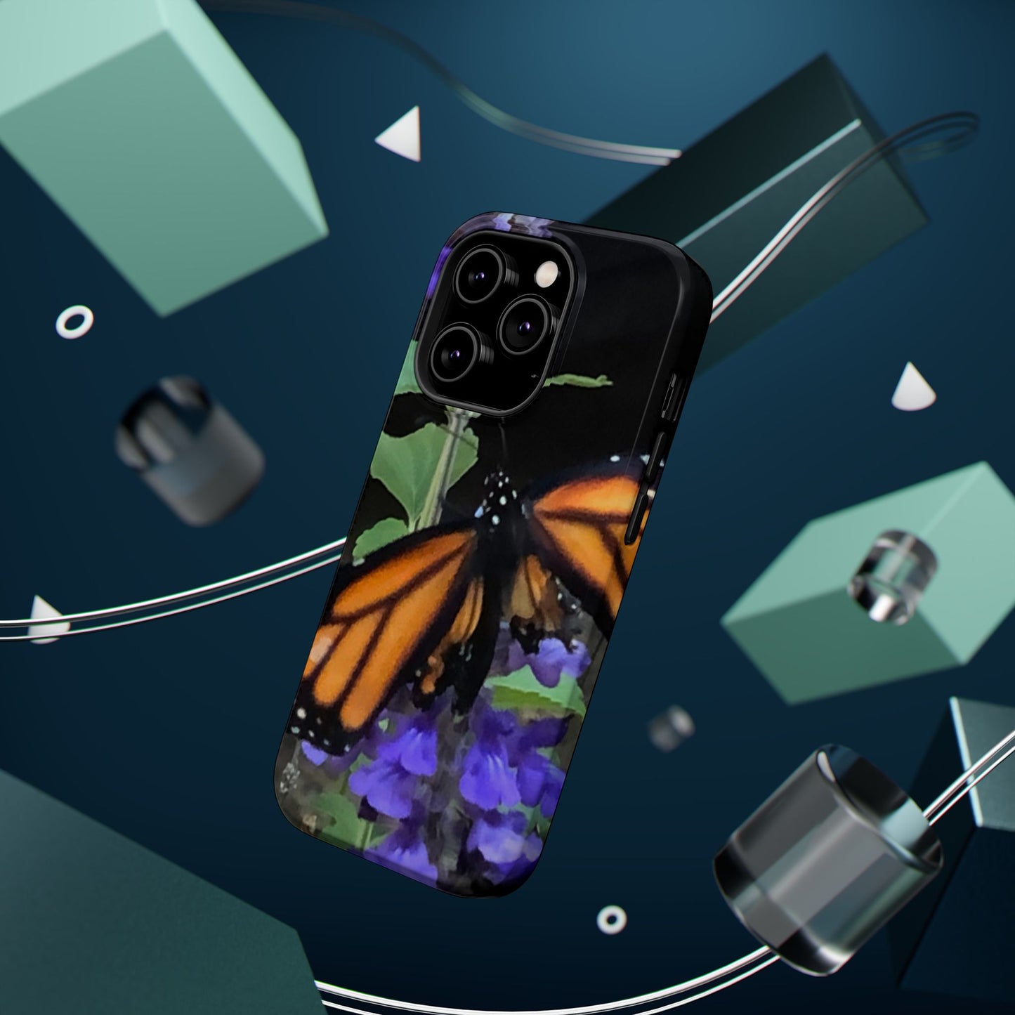 Butterfly Floral Magnetic Tough Cases, Nature Phone Cases, Gift for Nature Lovers, Eco-Friendly Cell Phone Case, Unique Smartphone Accessory