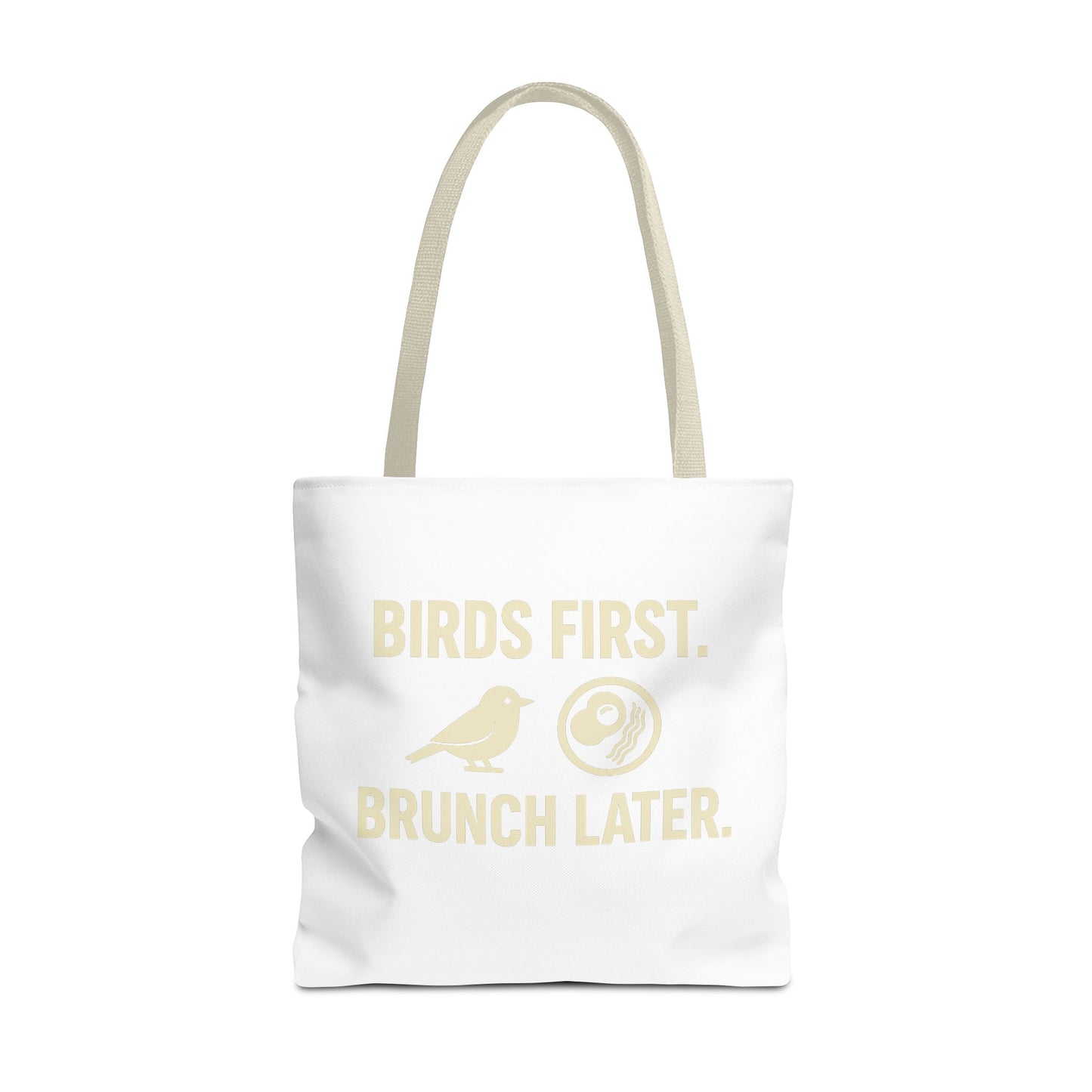 Birds First Brunch Later Tote Bag - Fun Grocery Bag, Eco-Friendly Shopping Tote, Perfect Gift for Brunch Lovers, Weekend Outings