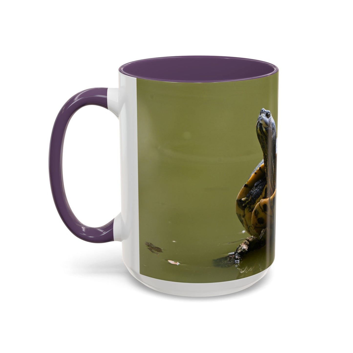 Turtle Coffee Mug — "Always Keep Your Head Up" Inspirational Accent Mug (11/15 oz)