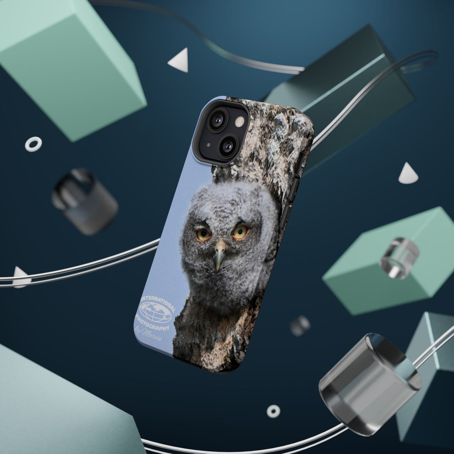 Owl Magnetic Tough Case, Wildlife Phone Case, Nature Lover Gift, Eco-Friendly Phone Cover, Customizable Phone Accessory